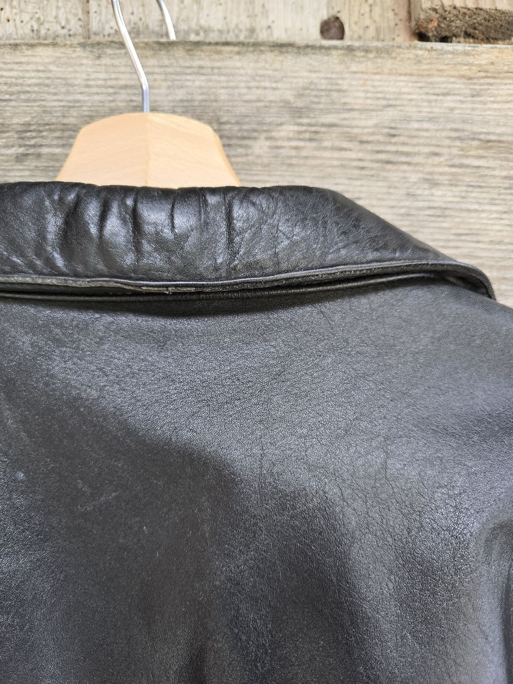 Cappotti: Black Leather trench coat, vintage – Usato da Moutier venduto da nadia.manadmabad 5