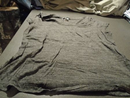 T-Shirt Grösse S, H&M, grau/gesprenkelt, Brusttasche