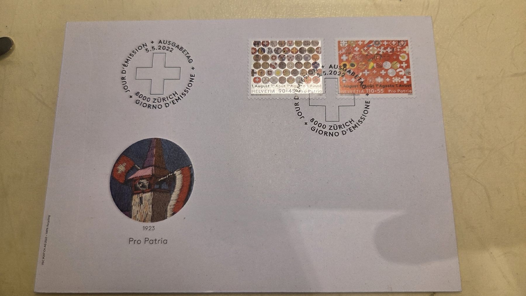 Tous les timbres: 2022 FDC Pro Patria – D'occasion à Arni AG par Moth68