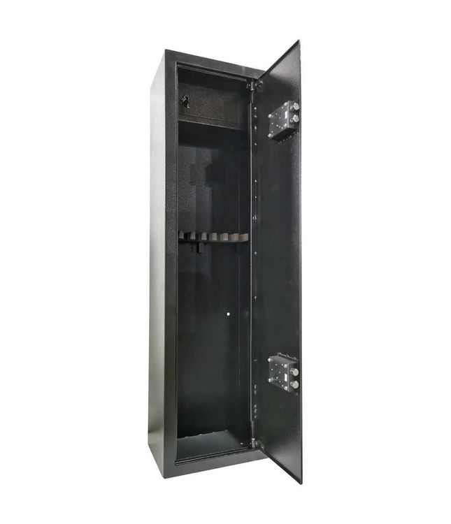 Waffenschrank Groß 10-12 Langwaffen | Mit Fingerabdruck-Sicherheit | 132x53,5x39 Cm Stahl