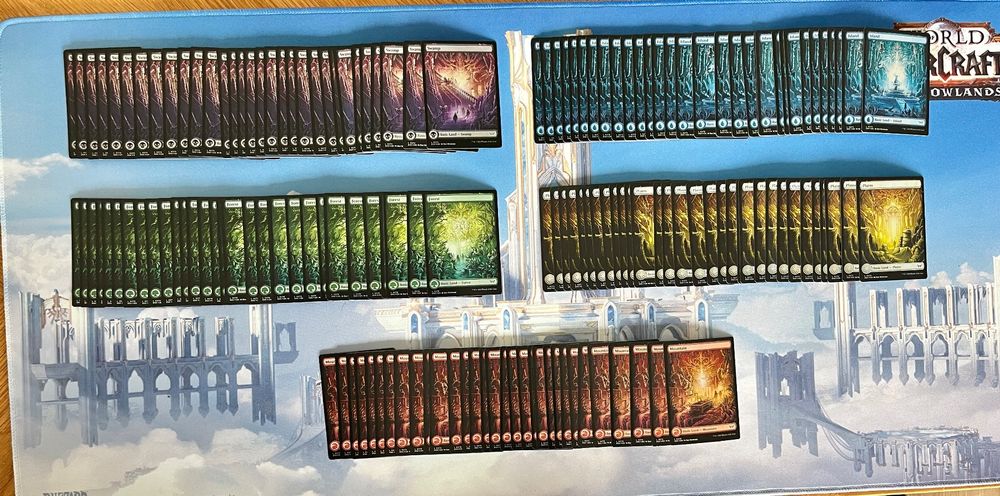 Mtg Cards Magic: The Gathering - Phyrexia: All Will Be One FOIL Full Art  Basic Land Set (5 Cards)