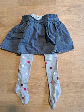 Mon Coeur Set: Rock mit Strumpfhose Gr. 74/9M