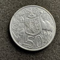 50 Cent Asutralien Silber 1966