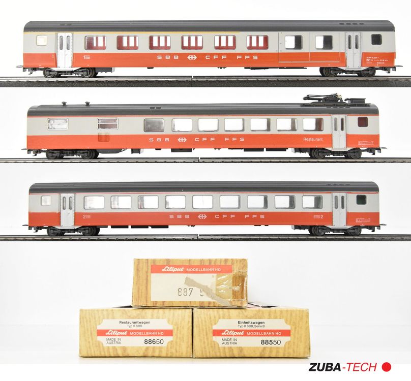 Liliput #8842 H0 Bogie For EWIII Swissexpress SBB | Plastic Chassis | Epoche IV | New