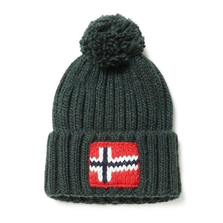 Napapijri Wintermütze Kappe dunkelgrün, warm für den Winter!