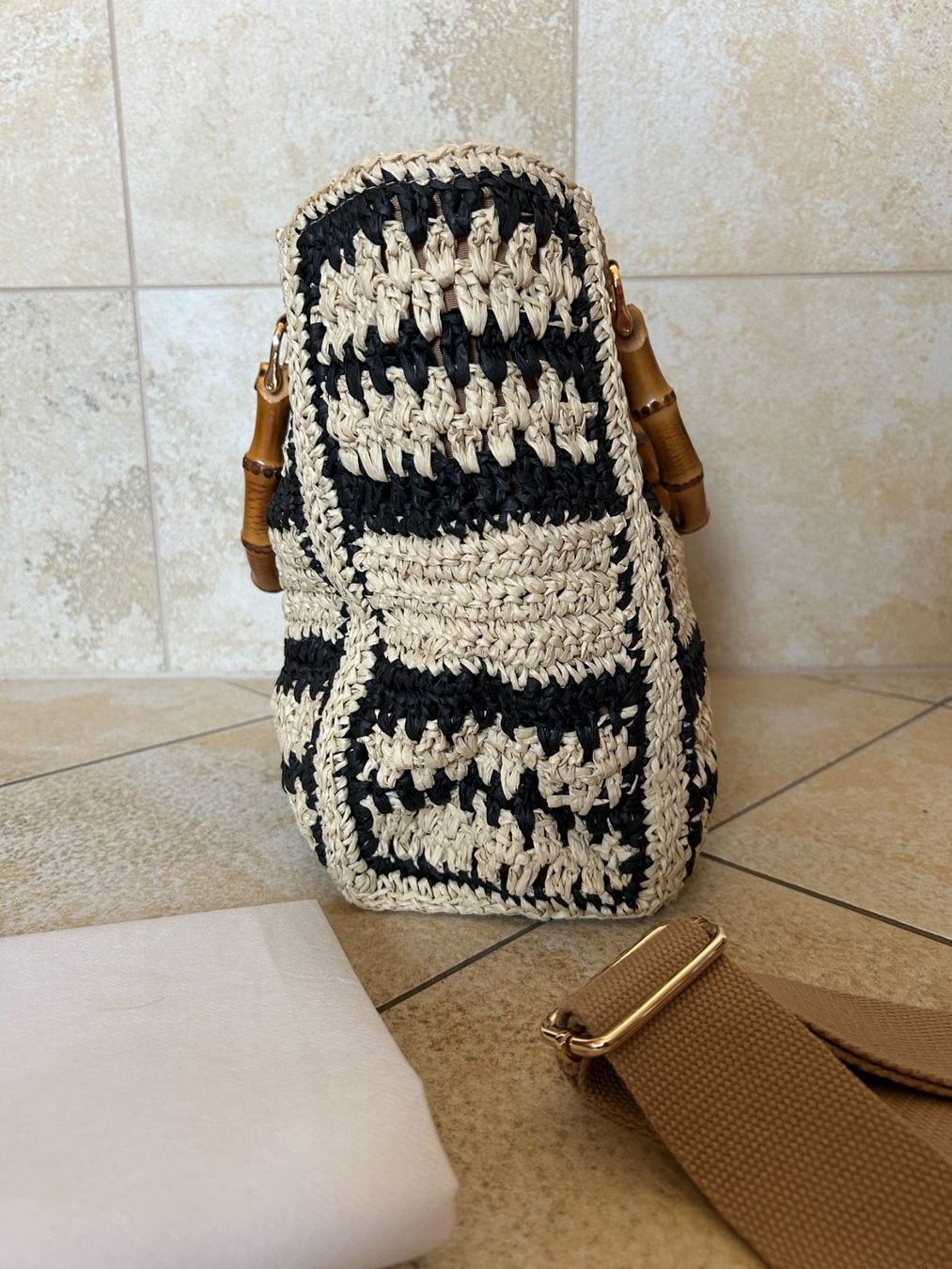 Sacs femmes: Sac Rive Gauche macramé et bambou – Neuf (Voir description) à Porrentruy par Craps1 8