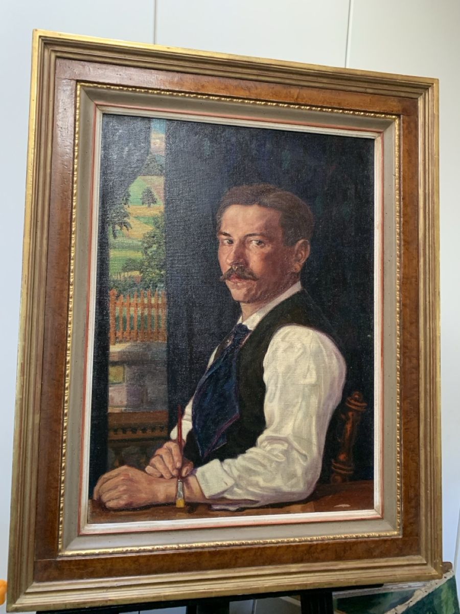 Dipinti: Sehr Interessantes Portrait – Usato da Wolfhalden venduto da SecondAntique