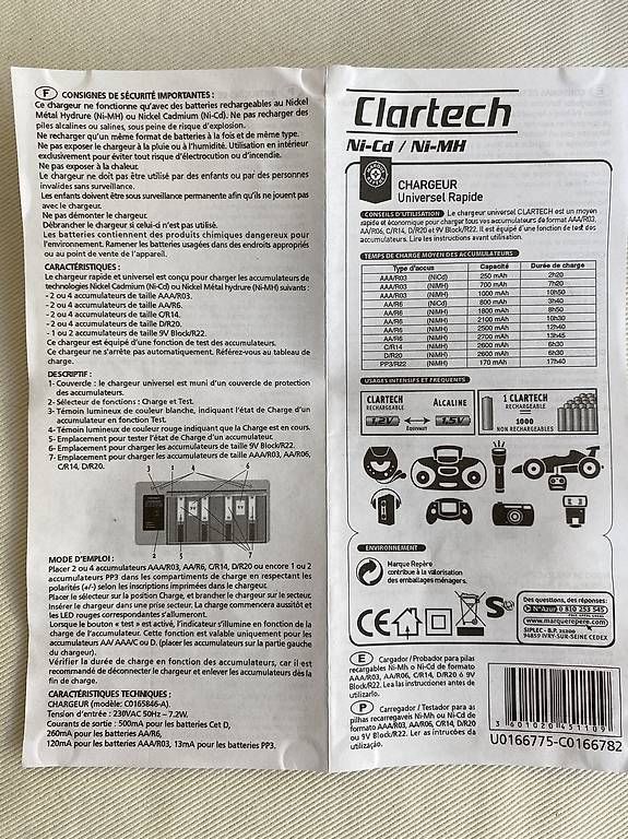 Caricabatterie: Chargeur de batteries  – Usato da Genève venduto da Olivi660 3