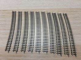 Märklin 10 x 8591 gebogenes gleis Z