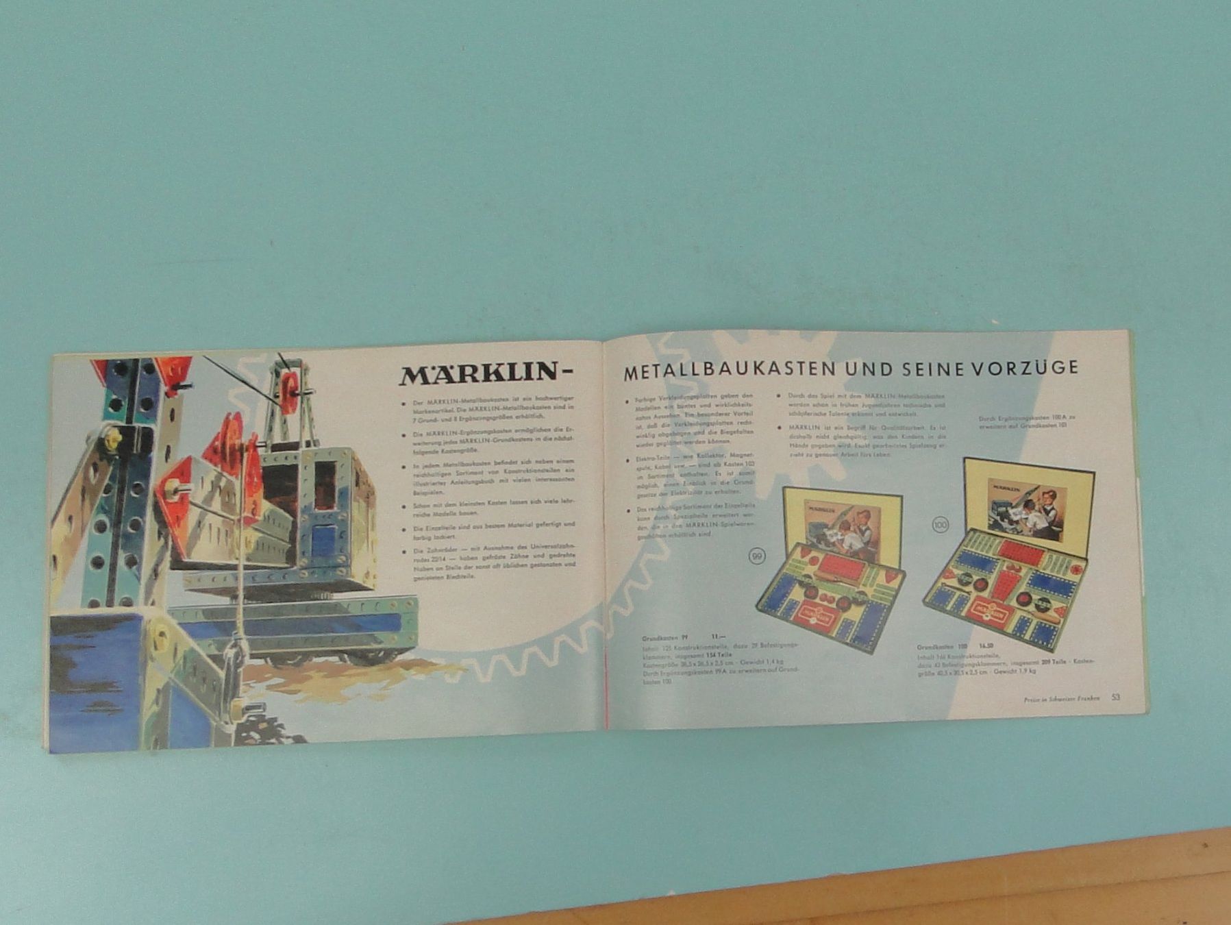 Märklin Dokumente: Märklin Katalog 1956 D SFR – Gebraucht aus Bülach von cann11 2