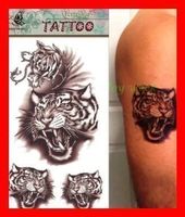 3D temporär Tattoo Tiger Raubkatze Fake Halloween Fasnacht