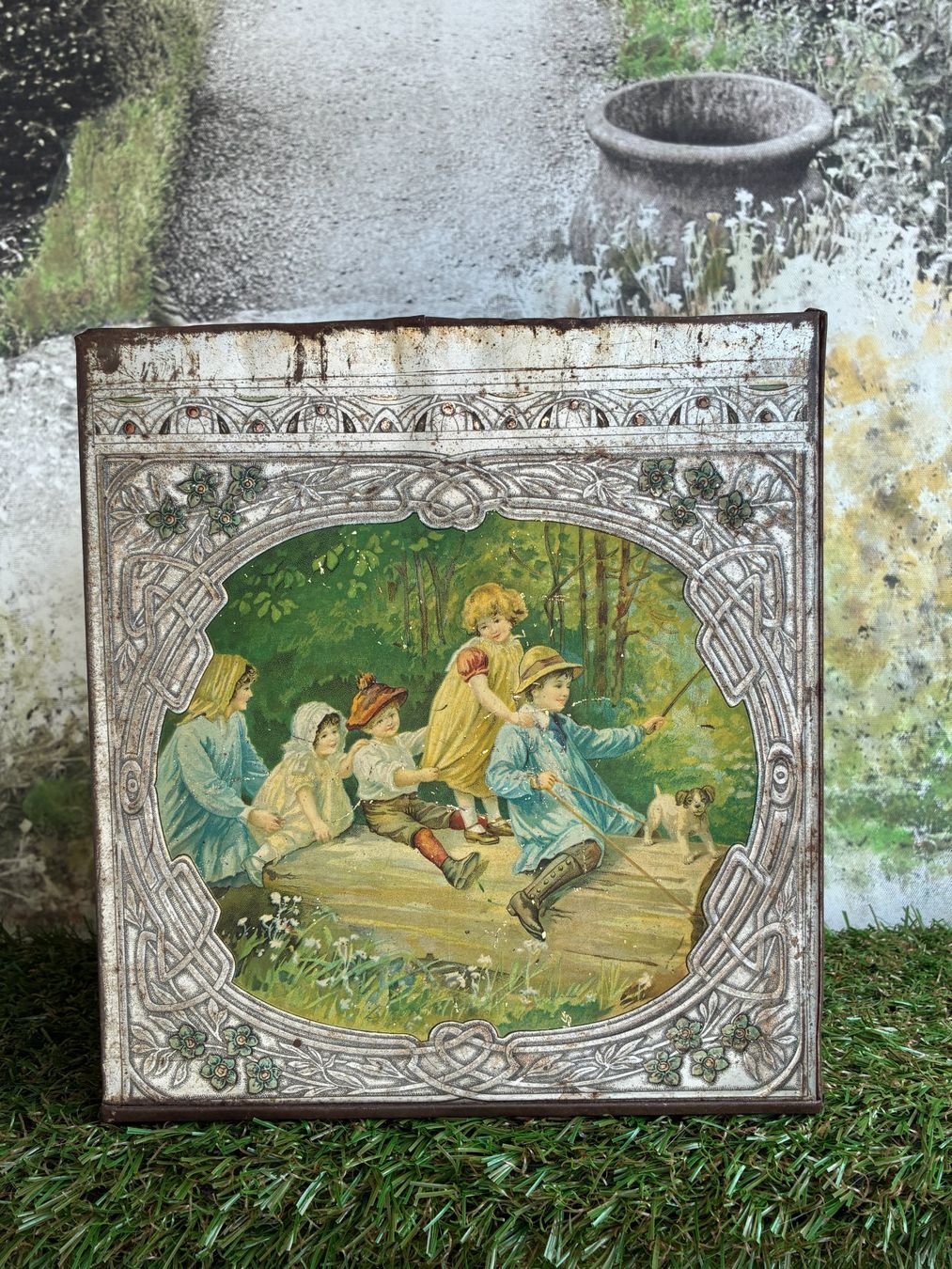 Dosen: Antike lithographierte Blechbüchse ANDRE KLEIN Bâle Suisse – Gebraucht aus Kloten von Nephty 3