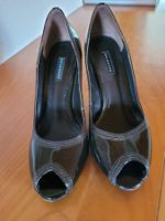 Belmondo PUMPS, Gr. 39, Lackleder d'braun