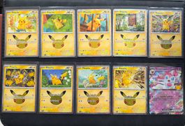 9 x Pikachu | Sylveon EX | Pokémon 30th Celebration | EN