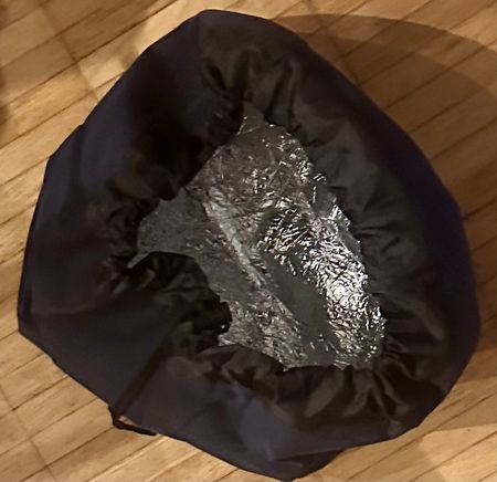 Kühltasche faltbar dunkelblau mit Silberfutter Grösse M neu
