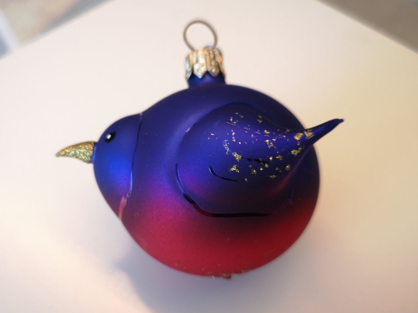 Tutte le decorazioni: Einzigartiger Weihnachtsbaumschmuck Vogel in rot-blau – Usato da Liestal venduto da Gitterli01