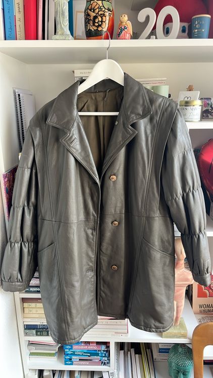 Petit Manteau De Chasse Vintage - Laine Noire Et écarlate - Années 60 - Taille S Homme