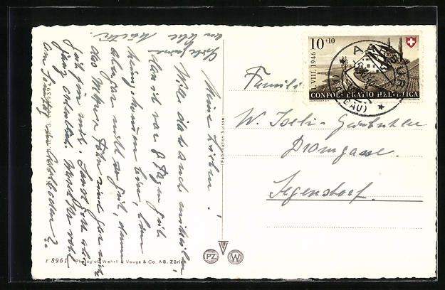 Cartoline postali: AK Aarburg, Teilansicht, 1946 – Usato da Berlin venduto da bartko-reher 1