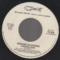 7 " CELENTANO ADRIANO UH… UH … / GIORNATA NEIN juke box clan