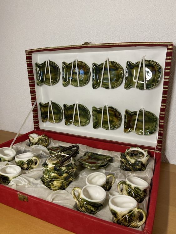 Vintage Japanese Majolica-Style Seashell Tea Set – 1950s–60s (Gebraucht ...
