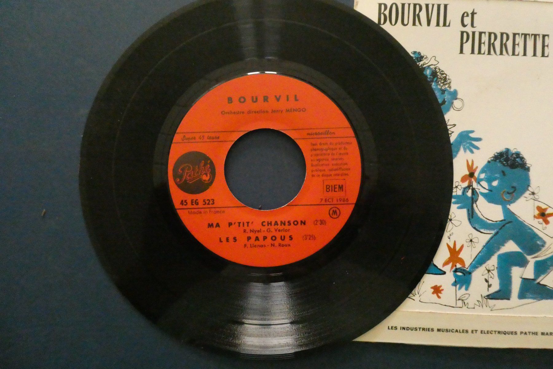 Schallplatten: Bourvil 45 Pathé Marconi édition – Gebraucht aus Fontaines NE von monloisir 2