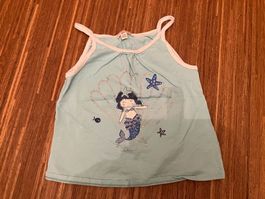 Sommer Top, türkis, Meerjungfrau, Gr. 110 🌸