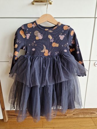 NEXT Kleid Mädchen Gr. 92 Tüll Herbst Festlich Halloween