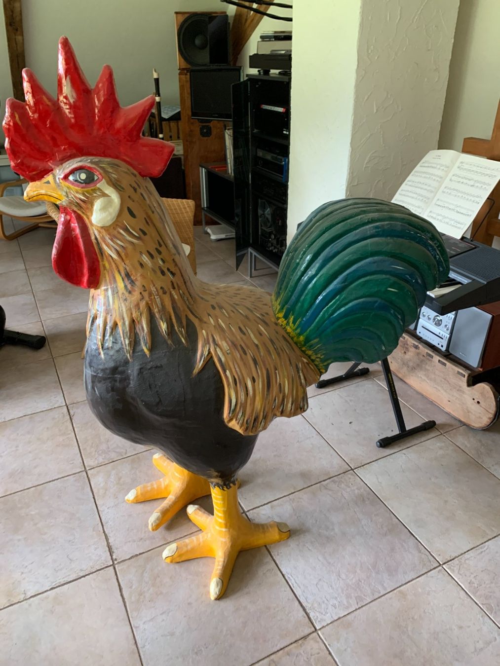 Sculture & Statue: Hahn, Güggel, Huhn, Ostern – Usato da Oeschenbach venduto da trabi60