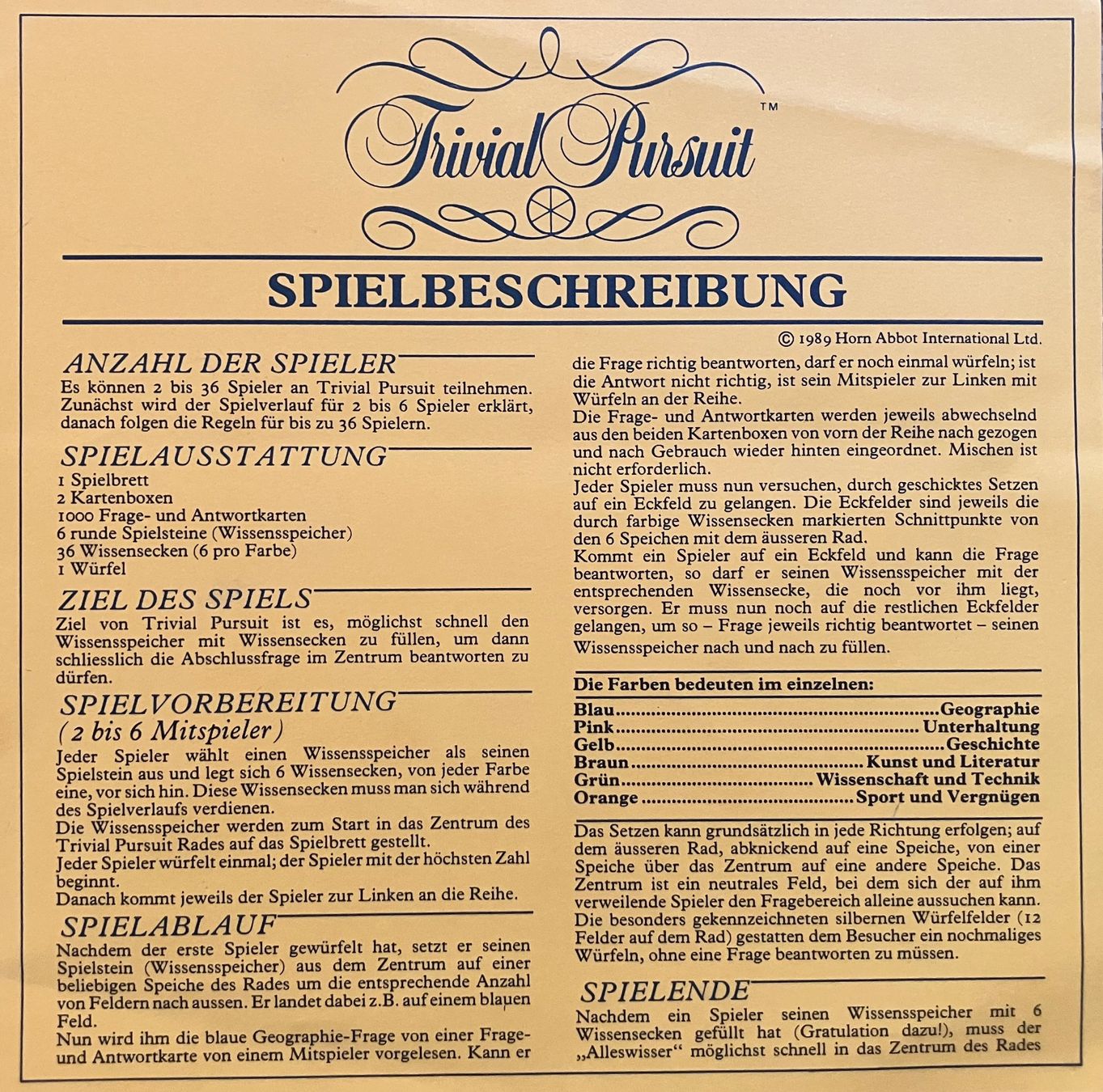 Giochi: Trivial Pursuit – Usato da Sternenberg venduto da DaBue 2