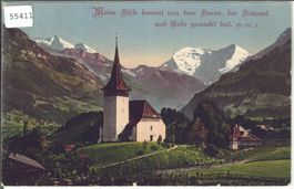 Frutigen - Doldenhornkirche - Litho