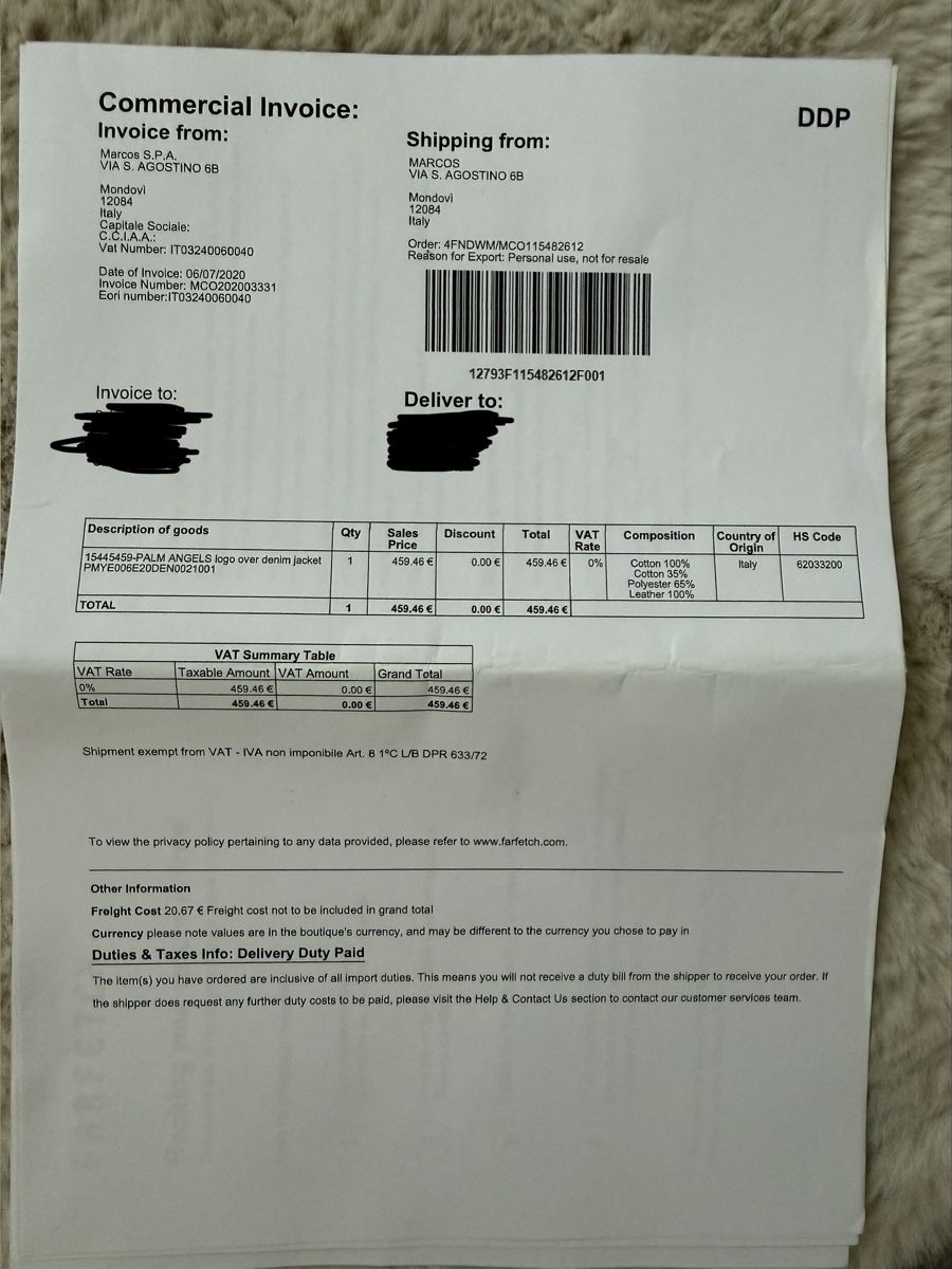 Palm Angels Giacche: Palm Angels Jeansjacke – Usato da Frauenfeld venduto da kev2500 3