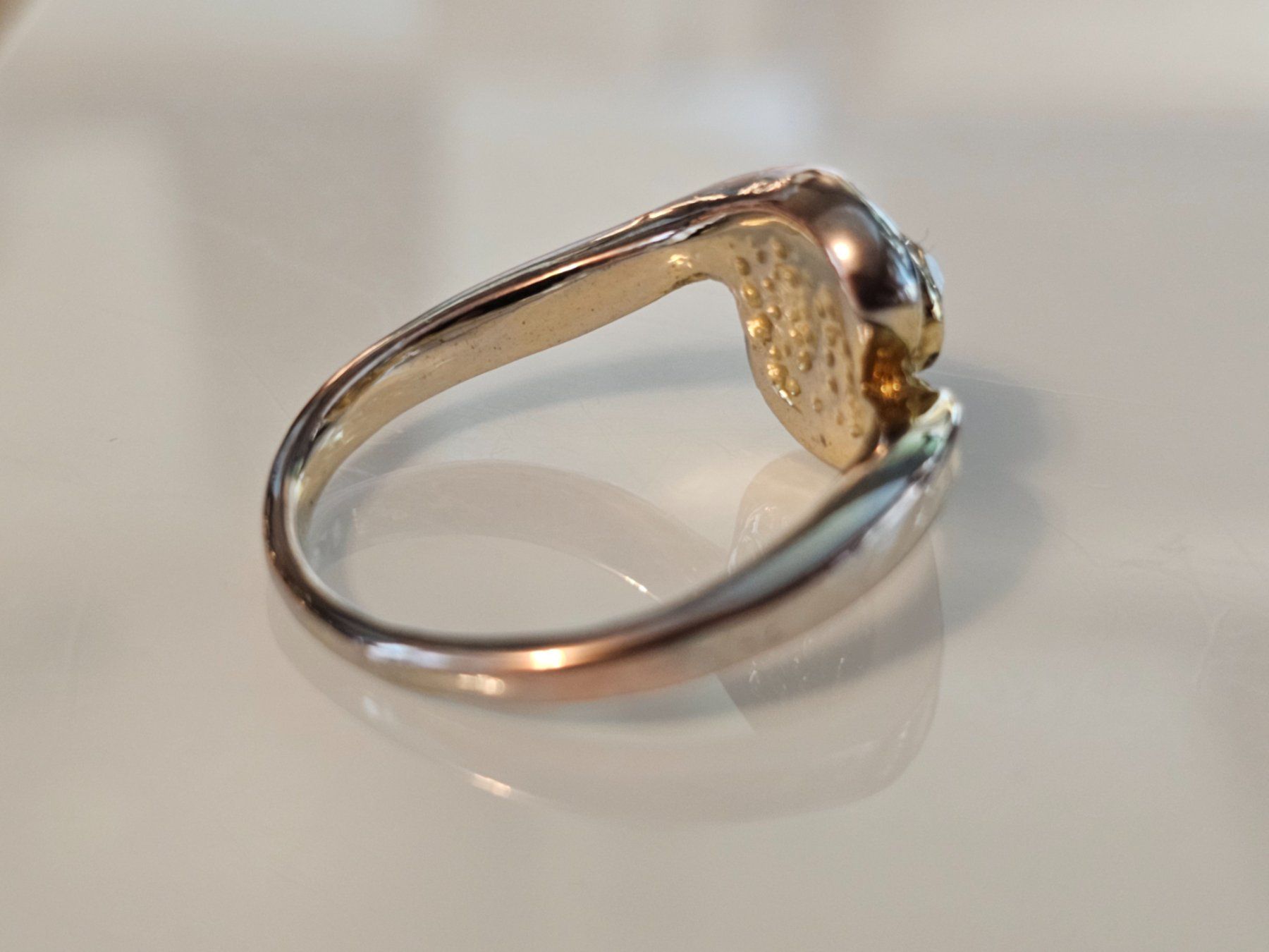 Anelli: AKTION Gelb gold Ring massiv Stein Geschenk Modeschmuck 4.6 – Nuovo (secondo la descrizione) da Riedt b. Erlen venduto da Gottestraene 3