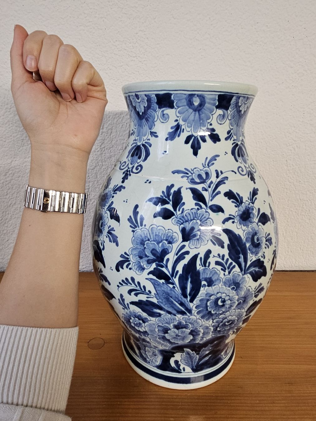 Vase & Récipients: Grosse Vase Delft Holland | blau weiss | ca. 1920 – D'occasion à Wiezikon b.Sirnach par wiezikon.vintage 2