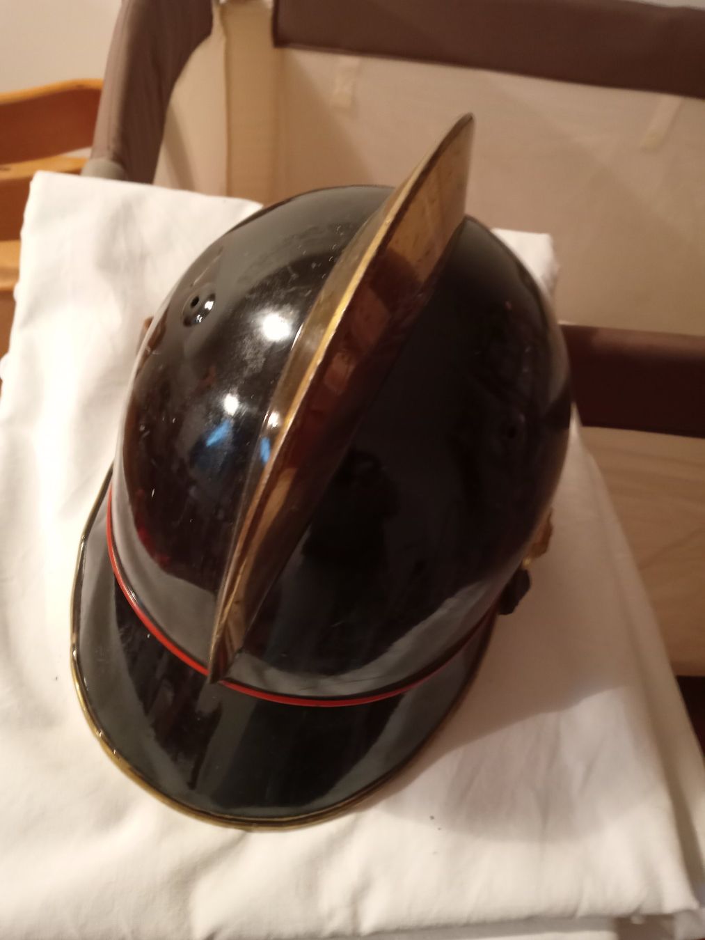 Feuerwehr: Feuerwehrhelm Schweiz  Metall – Gebraucht aus Prez-vers-Siviriez von Monija70 2