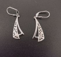 MODISCHE OHRRINGE SILBER 925 SEGEL DREIECK DESIGN