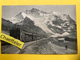1916 Wengeralpbahn  -  Blick auf Jungfrau