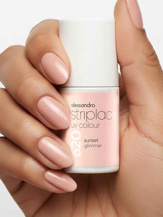 Unghie finte: Striplac UV Colour 620 Sunset Glimmer | 6.5ml – Nuovo e nell'imballaggio originale da Zäziwil venduto da blackpearl