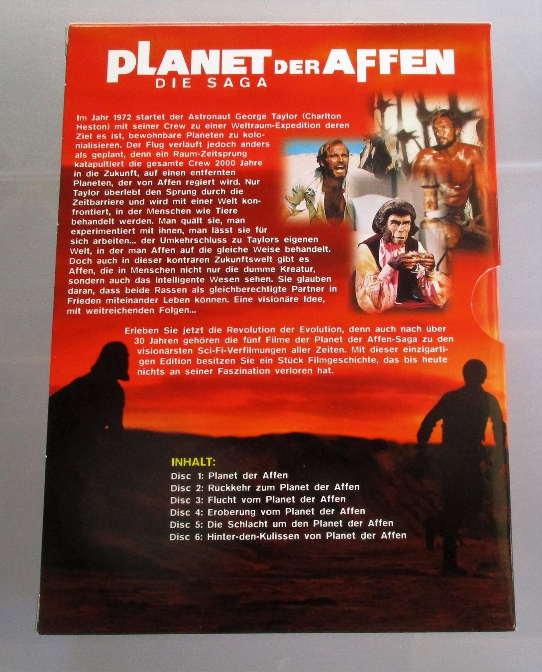 Tutti i DVDs: PLANET DER AFFEN - Die Saga 6-DVD Box – Usato da Wattwil venduto da Muriel10 1