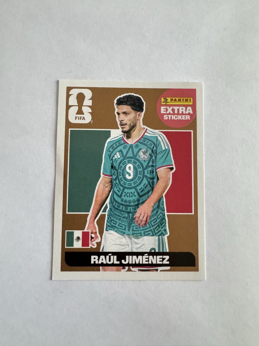 Panini Carte collezionabili: Extra Sticker Panini - RAUL JIMNÉNEZ – Nuovo e nell'imballaggio originale da Bassecourt venduto da Eagle1903