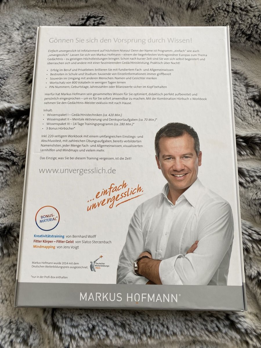 Audiolibri: Einfach Unvergesslich von Markus Hofmann Profibox – Usato da Eggiwil venduto da Mic2304 1