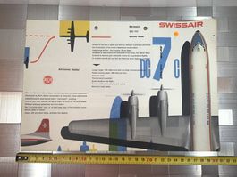 SWISSAIR WERBUNG DOUGLAS DC-7c