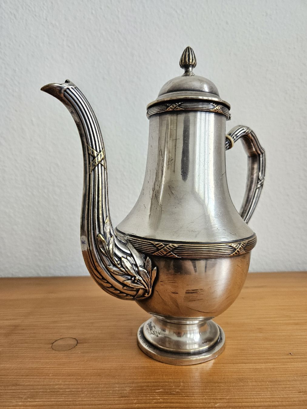 Geschirrsets: 3 tlg. Set Kaffee Service Messing versilbert ca. 1920 rar – Gebraucht aus Wiezikon b.Sirnach von wiezikon.vintage 1
