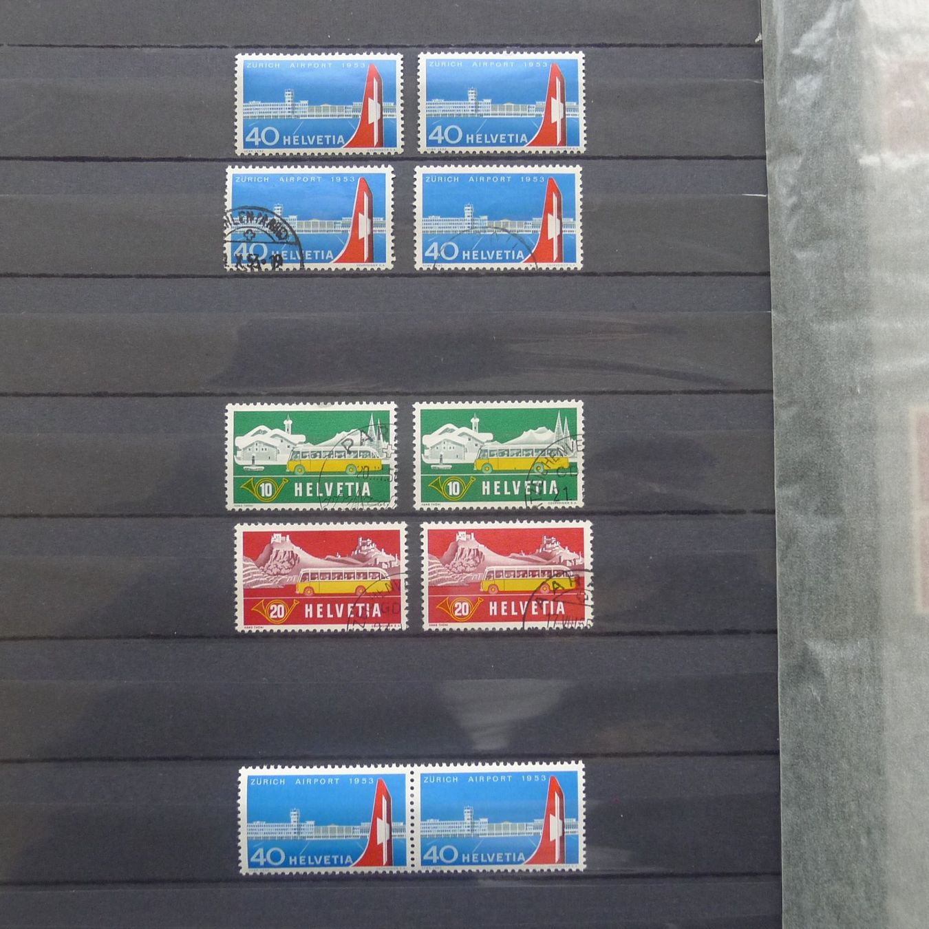 Alle Briefmarken: 1945-1964, Sammlung ungebraucht, postfrisch und gestempelt. – Gebraucht aus Sursee von Luzernerraute 7