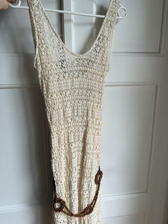 Long summer dress beige - Zara - Size L - Never worn