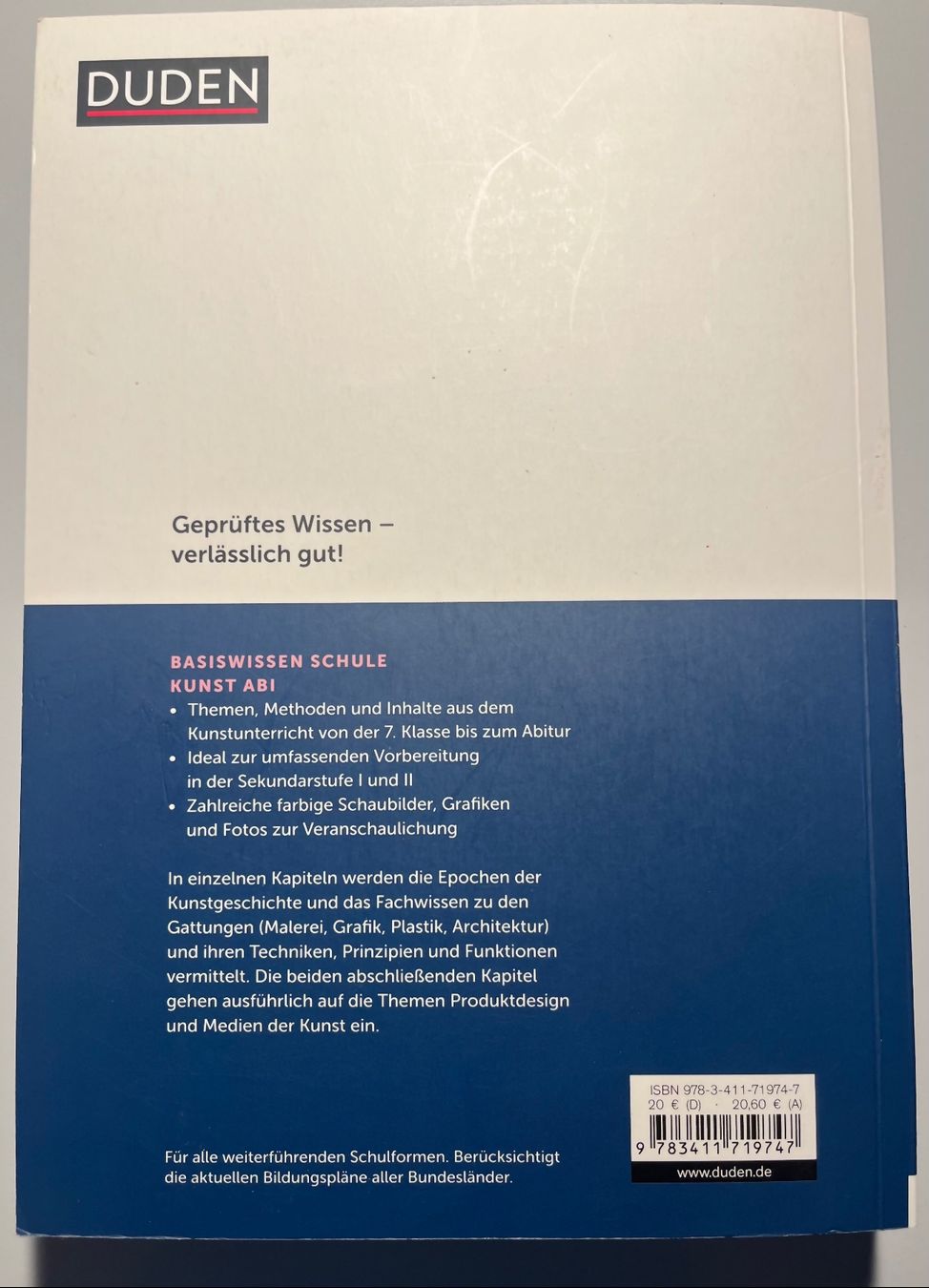 Bücher: DUDEN Kunst Basiswissen Schule – Neu (gemäss Beschreibung) aus Steinhausen von ode_p6vp 1