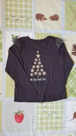 WeihnachtsLangarmshirt Gr.128
