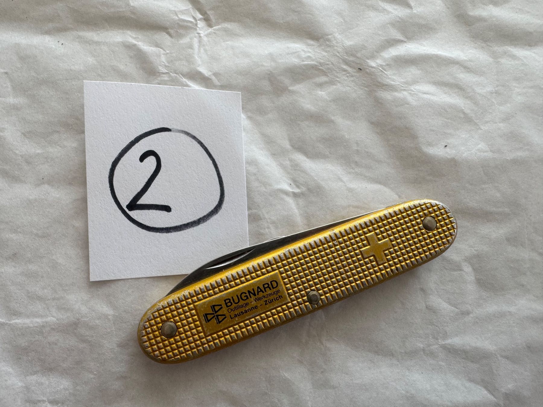 Victorinox Coltelli tascabile: Bugnard Alox Lausanne Victorinox Sackmesser – Usato da Kestenholz venduto da Sackmesser67