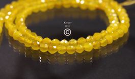 Jade, gelb / Jade, jaune, Fac 4 mm, 36-37 cm
