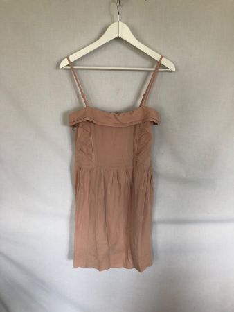 Robe bustier Comptoir des Cotonniers rose poudre à bretelles