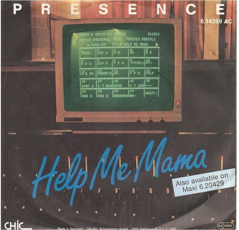 Dischi in vinile: Presence  --  Help me Mama  Single7 – Usato da Oberwil (Dägerlen) venduto da thespecials
